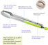 304 Stainless Steel Kitchen Cooking Tongs, 9" and 12" Set of 2 Sturdy Grilling Barbeque Brushed Locking Food Tongs with Ergonomic Grip, Green...