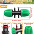 Barbed Tee 1/2 Inch to 1/4 Inch Irrigation Tubing: Locked Barbed Reducing Tee 6-way Adapter Anti-Drop Irrigation Fittings for Splitting 1/2" to 1/...