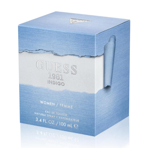 GUESS 1981 Indigo Eau de Toilette Spray for Women, Blue, NS, 3.4 Fl Oz...