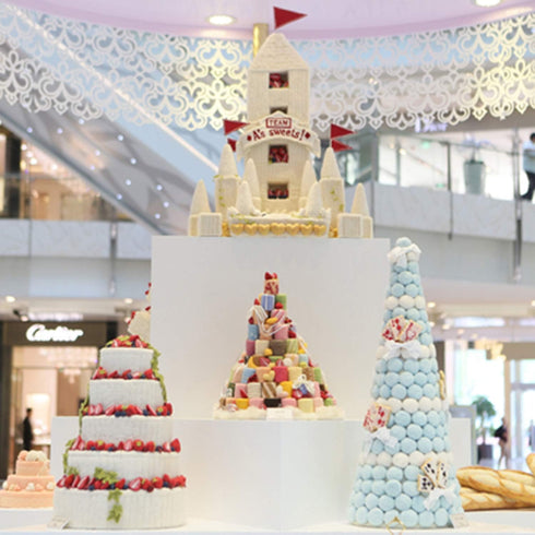 6 Tier Macaron Tower Stand for Wedding Birthday Party,Plastic Display Stand for Cupcake Cake2...