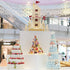 6 Tier Macaron Tower Stand for Wedding Birthday Party,Plastic Display Stand for Cupcake Cake2...