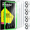 Milomdoi 4 Pack Screen Protector for Apple iPhone 11 with 4 Pack Tempered Glass Camera Lens Protector, Ultra 9H Accessories, Case Friendly, Mounti...