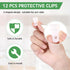 12 Pcs Dutch Oven Lid Protector Clips Replacement Plastic Clips for Stacking and Storage Plastic Bumpers for Display and Storage and Stacking of D...