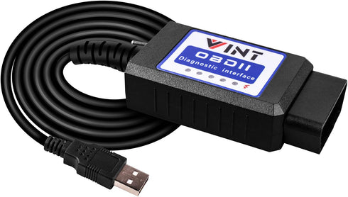 OBD2 Adapter FORSCans VINT-TT55502 ELMconfig ELM327 Modified VINTscan for All Windows Compatible with Ford Cars F150 F250 and Light Pickup Truck S...