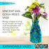 MODGY Expandable Flower Vase Plastic Decorative Modern Vases for Flowers Centerpieces Dining Table Decor Living Room Bathroom Wedding Office, Van ...