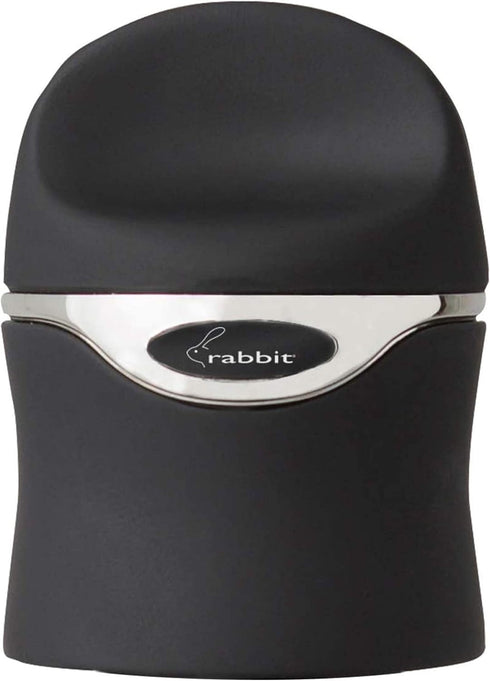 Rabbit Champagne and Wine Sealer, Airtight Wine and Champagne Stopper, Keeps Bubbles Fresh Longer, Easy to Use, Velvet Black, Essential Bar Tool...