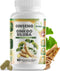 Ginko Biloba & Panax Ginseng Supplement - Red Ginseng Brain Supplement for Memory and Focus - Ginkgo Biloba Supplements for Good Vision, Immune Sy...