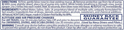 All Natural Preservative-Free Sterile Nasal Spray for Children - Fast Relief Nasal Spray - for Sinus Allergies & Congestion |130 Sprays, 18 ml (Pa...