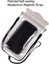 FIDLOCK Hermetic Dry Bag Medi - Flexible Magnetic Self-Sealing Bag for Cellphone | 100% Waterproof and Sand Proof - Practical Size with a Large Op...