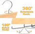 Tank Top Hanger with Premium Wood, 20 Large Capacity, Space Saving,360 Degree Rotating, Foldable Metal Hooks, Tank Tops...