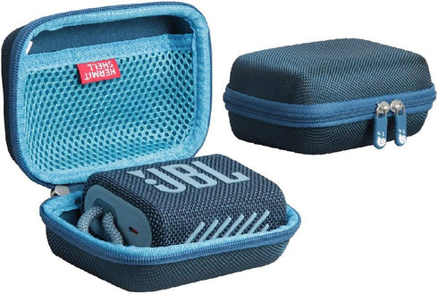 Hermitshell Hard Travel Case for JBL Go 3 / JBL Go 4 Portable Bluetooth Speaker (Blue)...