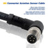 M8 Aviation Sensor Cable 5 Pin?Lonlonty M8 Industrial Sensor Connector Shielded Cable,Field Assembly M8 Connector B Coding Shielded Cable 6.5Ft/2M...