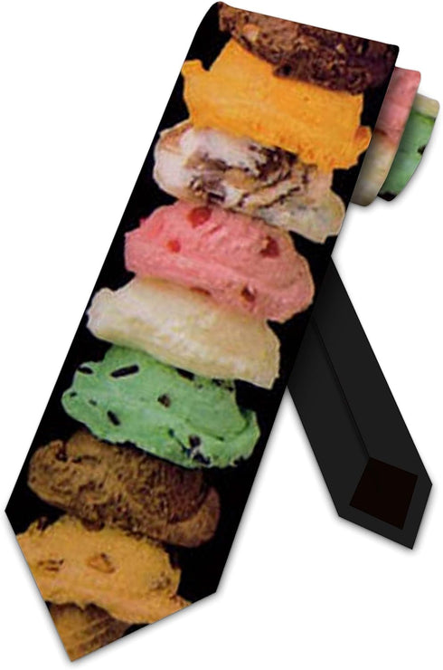 Ice Cream Cone Tie Mens Neckties by Three Rooker...