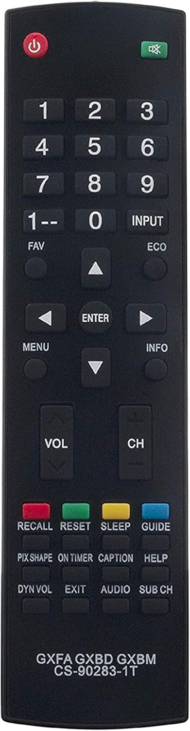 Beyution GXFA GXBD GXBM CS-90283-1T Replacement Remote Control Fit for Sanyo LCD TV DP42D23 DP19648 DP26640 DP26648 DP26649 DP32648 DP32649 DP3764...