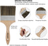 Double Thick Chip Paint Brush, 4 inch / 100mm Stain Brushes for Painting Walls and Fence Staining, Wooden Handle Masonry Paintbrush for Varnish, P...