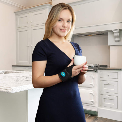 ComfyBrace Premium Lined Wrist Wrap/Carpal Tunnel Wrist Brace/Arthritis Hand Support - Fits Both Hands - Adjustable - Fitted (Day Brace, One Size)...