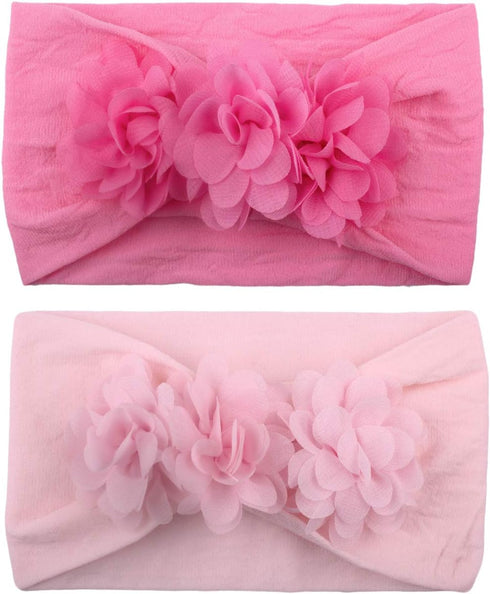 WZT Stretchy Knot Nylon Baby Headbands For Newborn Baby Girls Infant Toddlers Kids Bows Child Hair Accessories...