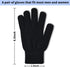 2 Pairs Winter Magic Gloves Stretchy Warm Black Knit Gloves for Men or Women (One Size Fits All)...
