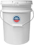 5 Gallon White Bucket & Lid, Made in The USA, Durable 90 Mil All Purpose Pail, Food Grade, Contains No BPA Plastic, Premium HPDE, 1 Pack...