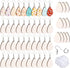SAVITA 50pcs Sublimation Earring Kit, Double-Sided White Teardrop Unfinished Pendant Sublimation with Hooks for Earrings for Jewellery Making DIY...