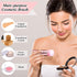 2 Pieces Retractable Kabuki Makeup Brushes Blush Powder Brush Small Travel Makeup Brushes with Cover Makeup Tool for Loose Powder Cream or Liquid ...