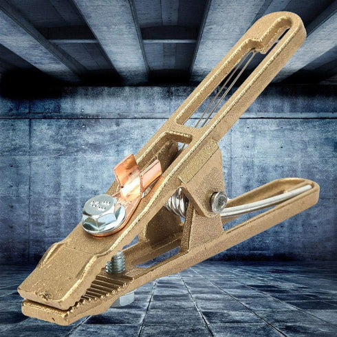 260/300/500A Brass A Shape Ground Clip Clamp Welding Earth Clamp Ground Clamp for Welding Machine Accessories(260A)...