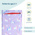 Wildkin Kids Cotton Nap Mat Cover – Soft, Sewn-in Flap, Durable & Fits 1.5" Vinyl Sleep Mats - Unicorn...