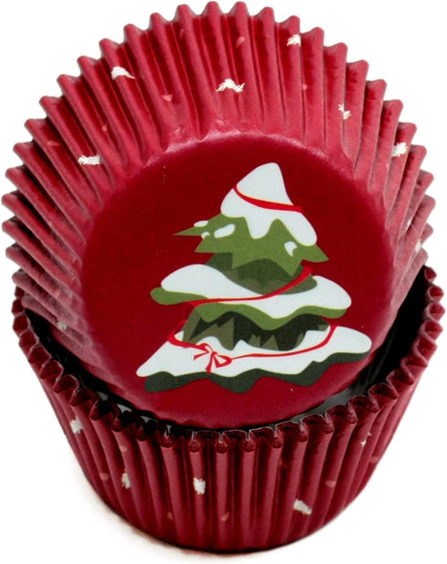 Chef Craft Paper Patterned Cupcake Liners, 50 Count, Red/Green/White...