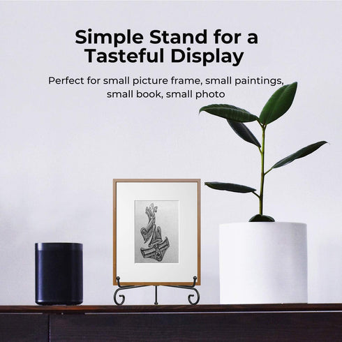 TR-LIFE Plate Stands for Display - 6 Inch Holder + Metal Easel Stand for Picture Frame, Decorative Plates, Book, Photo, Collectibles (2 Pack)...