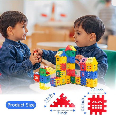 Interlocking Building Blocks Toys for Kids - Toddlers Building Blocks Educational Toys Set 70 PCS4...