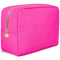 Large Makeup Bag Travel Bag Pouch, Pink Toiletry Bag Makeup Organizer Nylon Bag Cosmetic Preppy Bag Zipper Pouches Brides Bag...