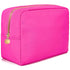 Large Makeup Bag Travel Bag Pouch, Pink Toiletry Bag Makeup Organizer Nylon Bag Cosmetic Preppy Bag Zipper Pouches Brides Bag...