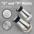Lonffery Salt and Pepper Shakers Set, Stainless Steel Salt Containers with Glass Bottle for Table, RV, Camp, BBQ, Set of 2...