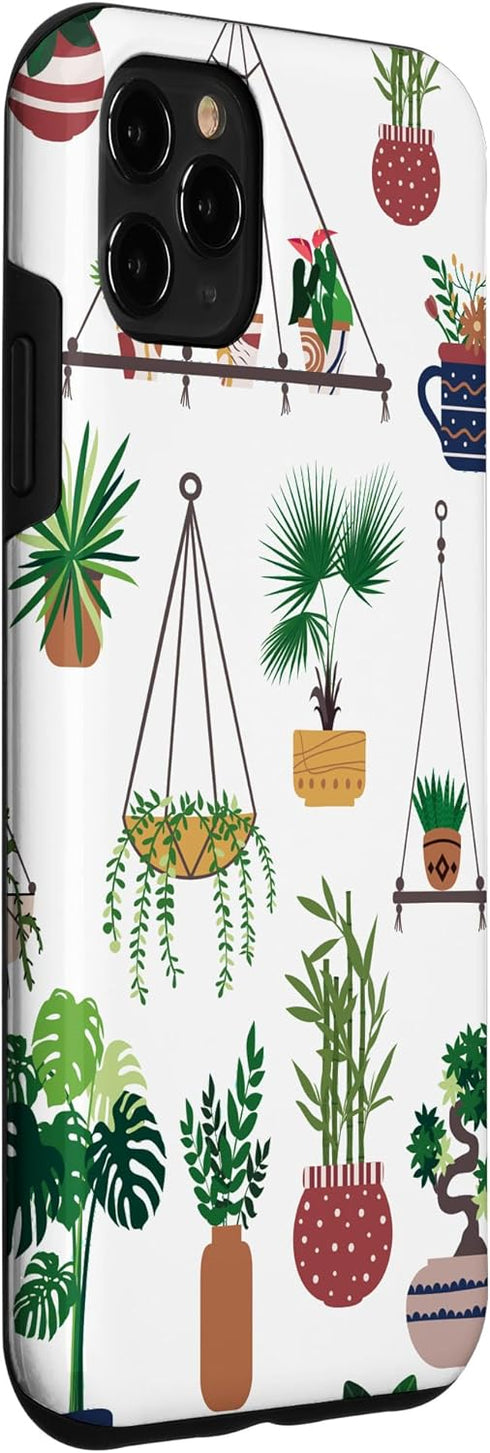 iPhone 11 Pro Max Indoor and Outdoor Plant Illustrations | Boho Nature Art Case...