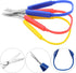 Set of 7, Loop Scissors and Preschool Training Scissors, SourceTon Craft Scissors Set for Scrapbooking, Kids Design, DIY Photo and Art Projects...