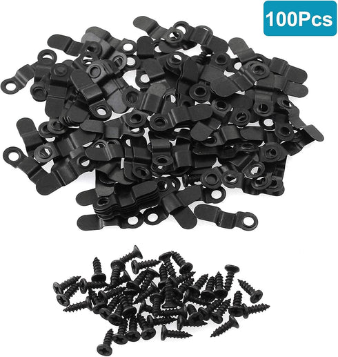 100PCS Picture Turn Button Fasteners Photo Frame Hardware, Black...