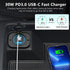 Car 12V USB Outlet Charger: Qidoe 66W Multi USB Power Socket Charger 12V Motorcycle Outlet Dual QC3.0 Port and PD 30W USB-C with Switch Waterproof...