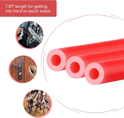 Hotop 100 Pieces Spray Can Straw 7.87" Plastic Replacement Spray Can Extension Straw...