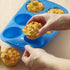 Wilton Easy-Flex Silicone Muffin and Cupcake Pan, 6-Cup, Blue...