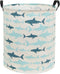 HIYAGON Kids hamper Shark Baby Boys Hamper Kids laundry Hamper Basket Cute Toy Storage Basket Bin Nursery Hamper Girls Shark room Decor (Blue Shar...