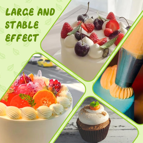 Suuker extra large piping tips set (F02 F06 9FT R22L), stainless steel round piping tip,large star square wide jumbo piping tips,eclair churro mer...