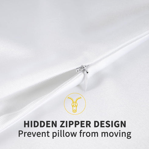 ZIMASILK 100% Pure Mulberry Silk Pillowcase for Hair and Skin Health,Soft and Smooth,Both Sides Premium Grade 6A Silk,600 Thread Count,with Hidden...