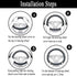 Cute Fluffy Steering Wheel Cover Set, Warm Soft Fur Fuzzy Covers for Women/Girls,Universal 15 Inch 1 Set 8 Pcs Car Accessories (Pink)...