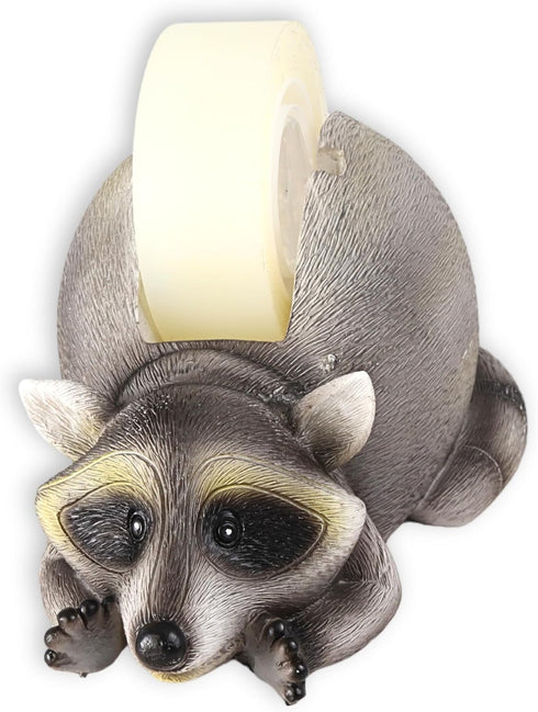 Novelty Tape Dispenser, Raccoon Office or Cubicle Desk Accessory, 6 Inches...