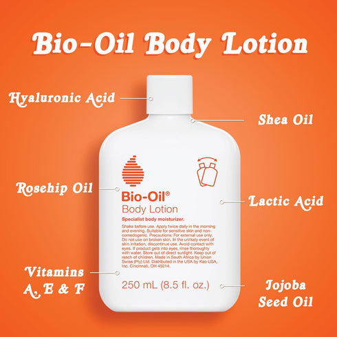 Bio-Oil Moisturizing Body Lotion for Dry Skin, Ultra-Lightweight High-Oil Hydration, with Jojoba/Rosehip/Shea Oil, and Hyaluronic Acid, 8.5 oz...
