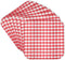 3dRose Red and White Gingham Pattern - Retro Checks Checkered Checked Rustic Italian Kitchen Dining Theme - Soft Coasters, Set of 8 (CST_113016_2)...