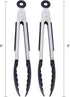 Farberware Classic Mini Nylon Tipped Tongs, Set Of 2, Black...
