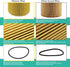 Oil Filter Fits Porsche 911 Boxster Carrera Cayenne Cayman Replace Mann Filter Hu 719/5x | Part No. 99610722552 99610722553 99610722560...