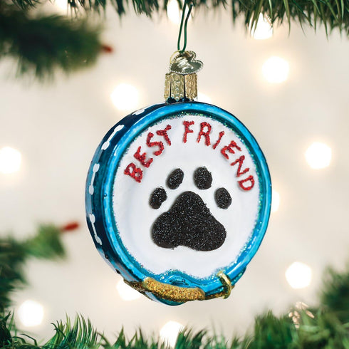 Old World Christmas Ornaments: Dog and Pet Accessories Glass Blown Ornaments for Christmas Tree, Dog Collar...