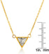 | ELYA Polished Cubic Zirconia Triangle Stainless Steel Pendant Necklace...